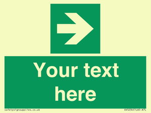 Custom Arrow Right Sign